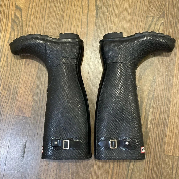 Hunter Limited Edition Carnaby Boa Embossed Tall Rain Boot US Size 5 - Picture 7 of 13